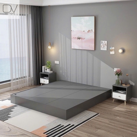 Giường Ngủ Gỗ MDF Thiết Kế Tối Giản