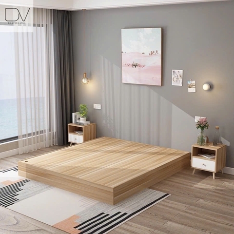 Giường Ngủ Gỗ MDF Thiết Kế Tối Giản