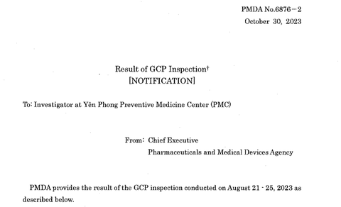 PMDA Nhật Bản đánh giá cao thử nghiệm lâm sàng vắc xin ARCT-154