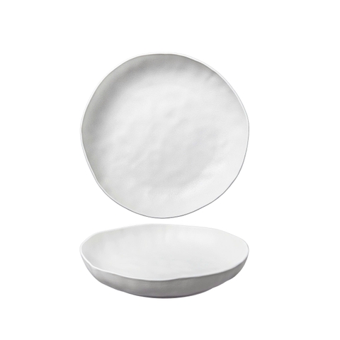 101057 - Đĩa sứ Baralee ORNA Plain Deep Coupe Plate 25.5 cm (10)