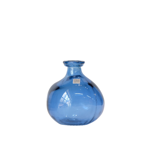 Bình hoa thủy tinh VSM Màu xanh dương JARRON SIMPLICITY 18cm.