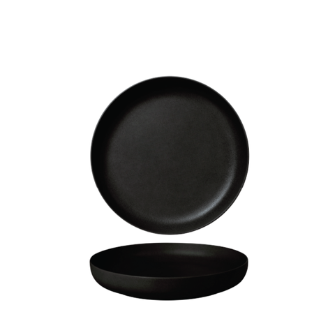 Đĩa sứ Baralee FINE PLUS Deep Coupe Plate 21.5cm Black Sand