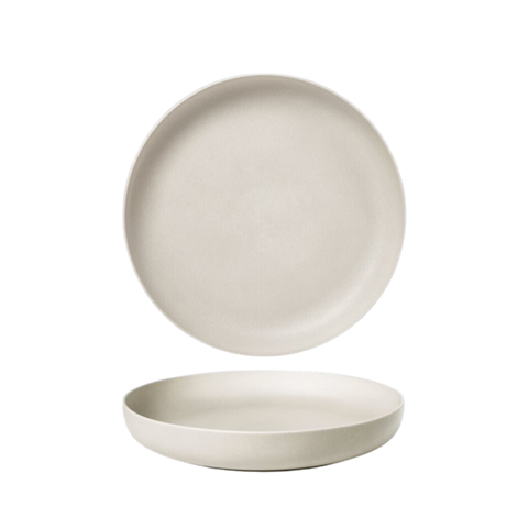 Đĩa sứ Baralee FINE PLUS Deep Coupe Plate 25.5cm Light Grey Sand