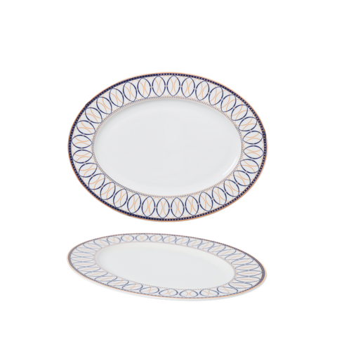 Đĩa sứ Baralee Poem Oval Plate 36cm