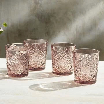 1006368 - Ly thủy tinh Onis ICON Colour box/6 DOF Tumbler Rose (Autumn/Winter) 350ml