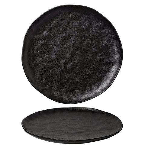 101072-L030 - Đĩa sứ Baralee ORNA Black Coupe Plate 30 cm (11 3/4