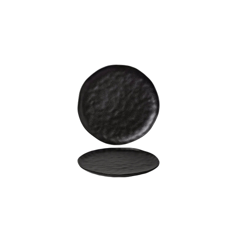 101001-L030 - Đĩa sứ Baralee ORNA Black Coupe Plate 17 cm (6 3/4