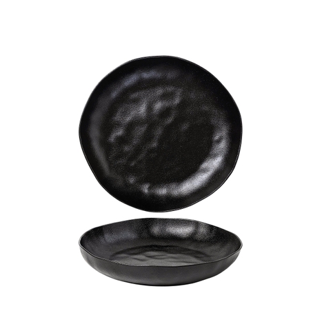 101057-L030 - Đĩa sứ Baralee ORNA Black Deep Coupe Plate 25.5 cm (10)