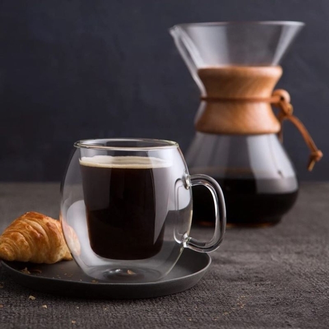 Ly thủy tinh hai lớp Luigi Bormioli Single origin coffee cup Brazi, 75ml