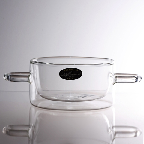 Hũ thủy tinh Luigi Bormioli Round Pot With Handles T 120ml
