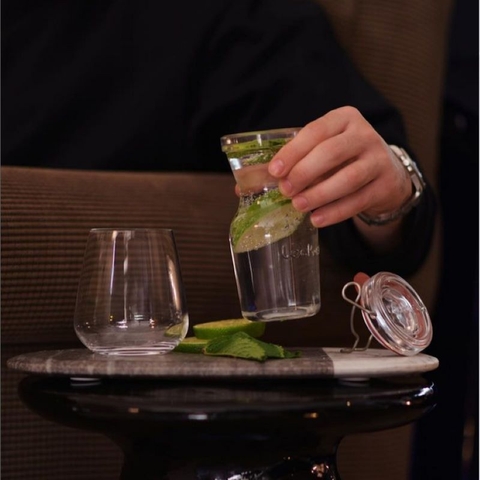Hũ thủy tinh Luigi Bormioli Lock Eat Caraf C/Tappo 343ml