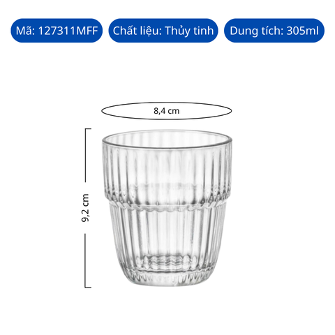 Ly thủy tinh Bormioli Rocco Barshine Rocks 305ml
