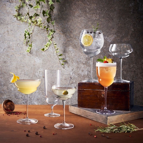 Ly phale không chì Luigi Bormioli Backdoor'20S Gin Tonic 800ml