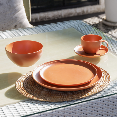 Đĩa sứ Baralee FINE PLUS Coupe Plate 26cm Teracotta Sand