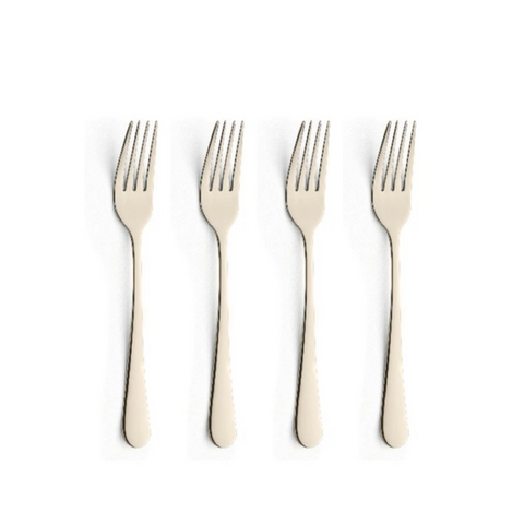 Set 4 Nĩa inox Amefa Austin Pvd Champagne Dessert Fork