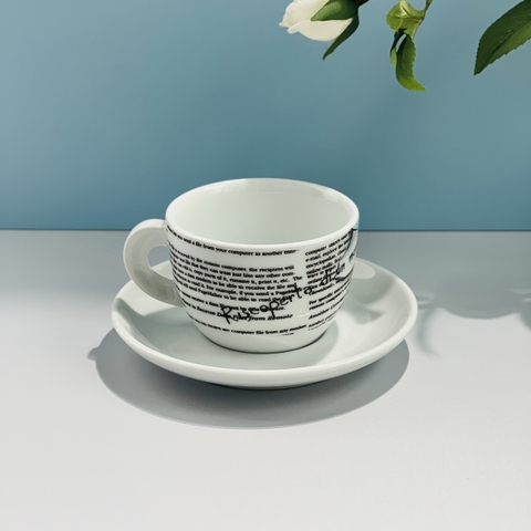 Bộ Ly sứ Ancap Cappuccino Mondo Futuro Sogg.3, 180ml