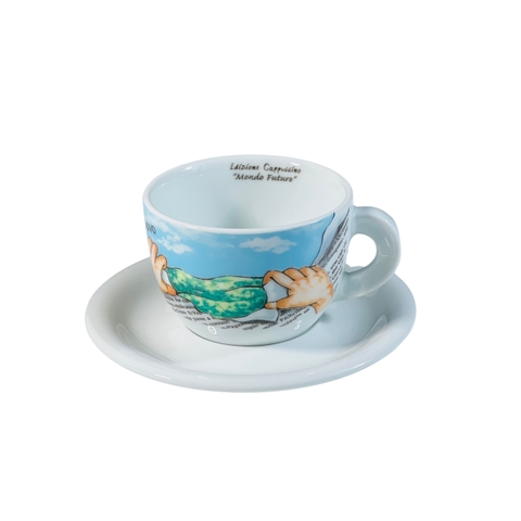 Bộ Ly sứ Ancap Cappuccino Mondo Futuro Sogg.3, 180ml