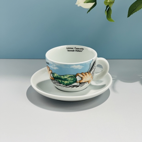 Bộ Ly sứ Ancap Cappuccino Mondo Futuro Sogg.3, 180ml