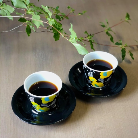 Bộ đĩa và Ly sứ NotNeutral MENO Espresso Cup & Saucer - Crevel Green, 90ml