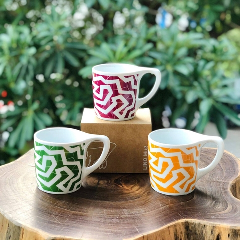 Ly sứ NotNeutral LINO 10oz Coffee Mug - Spinne Green, 300ml