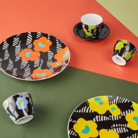 Bộ đĩa và Ly sứ NotNeutral MENO Espresso Cup & Saucer - Crevel Yellow, 90ml