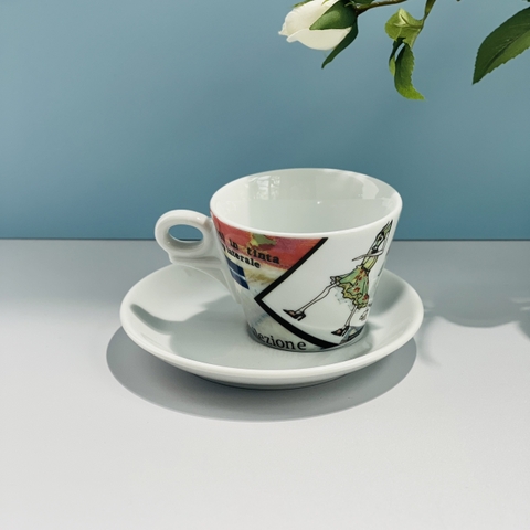 Bộ Ly sứ Ancap Cappuccino Passerella Italiana Sogg.4, 180ml