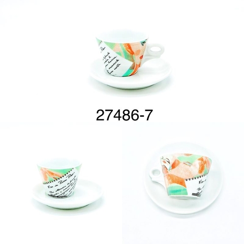 Bộ Ly sứ Ancap Cappuccino Passerella Italiana Sogg.7, 180ml