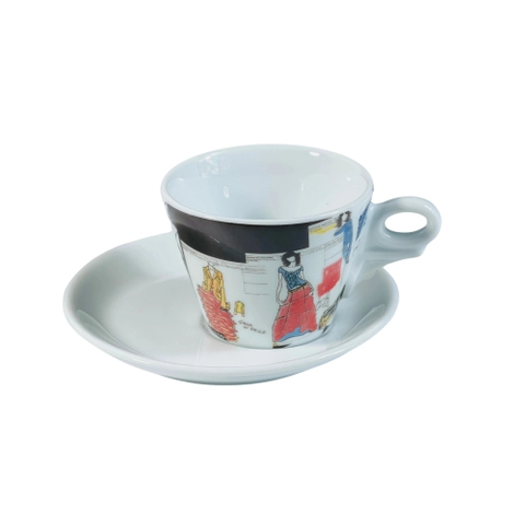 Bộ Ly sứ Ancap Cappuccino Passerella Italiana Sogg.8, 180ml