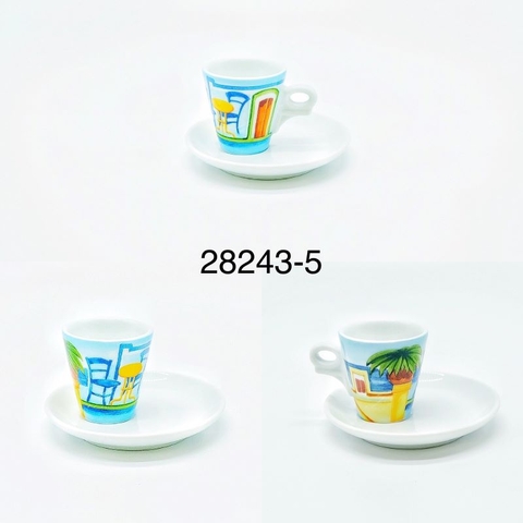 Bộ Ly sứ Ancap Espresso Egeo Sogg.5, 70ml