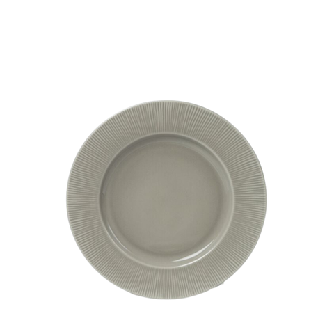 Đĩa sứ Baralee Neo Silk Flat Plate Ivory Coast Grey 20.5 cm
