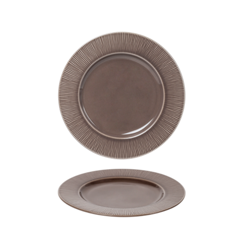 Đĩa sứ Baralee Neo Silk Flat Plate Creamy Mocha 20.5 cm
