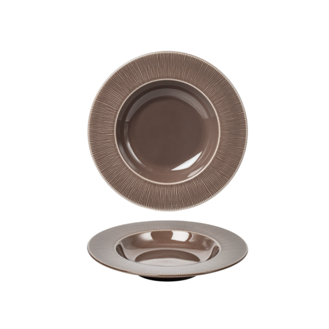 Đĩa sứ Baralee Neo Silk Deep Plate Creamy Mocha 22.5 cm