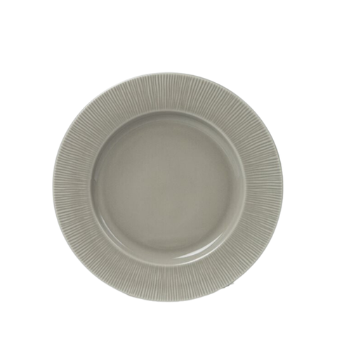 Đĩa sứ Baralee Neo Silk Flat Plate Ivory Coast Grey 27 cm