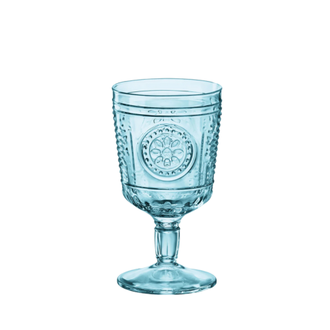 Ly thủy tinh Bormioli Rocco Romantic Calice Màu Xanh Dương 320ml