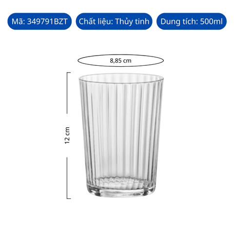 Ly thủy tinh Bormioli Rocco Exclusiva Gin Fizz 500ml