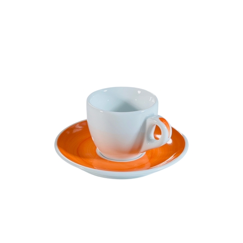 Ly sứ Ancap Espresso vẽ quai Màu cam, 60ml