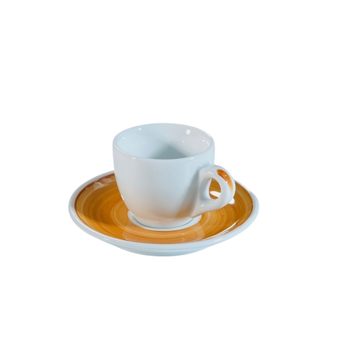 Ly sứ Ancap Espresso vẽ quai Màu caramel, 60ml