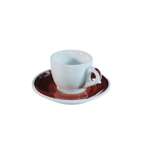 Ly sứ Ancap Espresso vẽ quai Màu nâu, 60ml