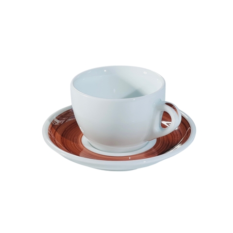 Ly sứ Ancap Cappuccino vẽ quai Màu nâu, 180ml