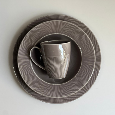 Đĩa sứ Baralee Neo Silk Deep Plate Creamy Mocha 22.5 cm