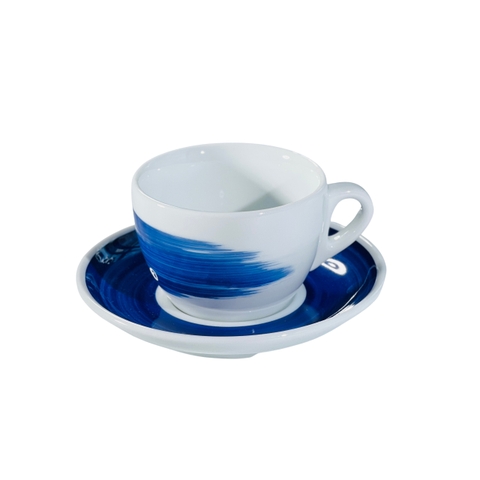 Ly sứ Ancap Cappuccino vẽ thân Màu xanh biển, 180ml