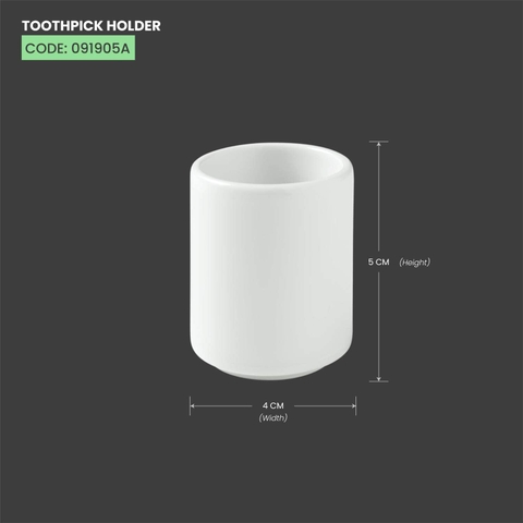 Hũ sứ Baralee Simple Plus Toothpick Holder