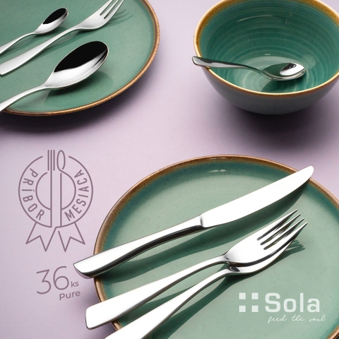 Nĩa Sola Switzerland Pure all mirror Table fork - Dày 4mm