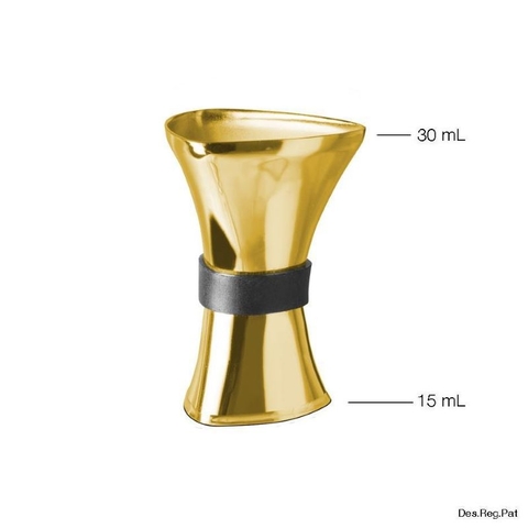 Shot đong inox Uber Bar Tools Gold 15/30ml