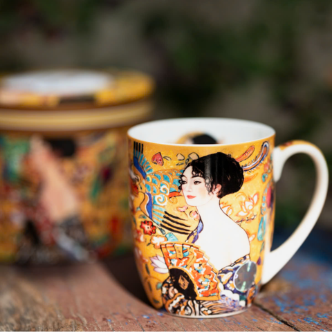 Ly sứ Carmani Dama z wachlarzem -  G. Klimt  - 400ml