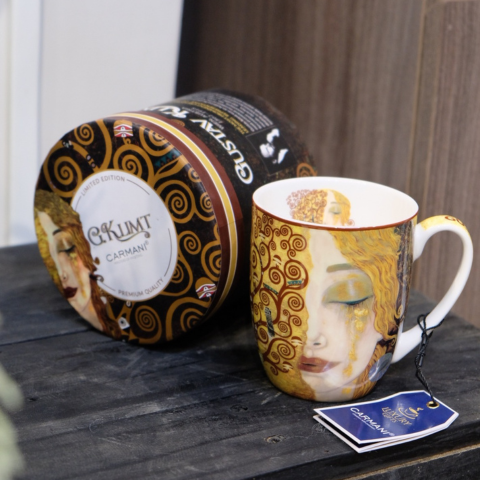 Ly sứ Carmani Kubek Camio - G. Klimt Złote łzy - 400ml
