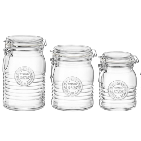 Hũ thủy tinh Bormioli Rocco Officina 1825 Herm Jar 890ml