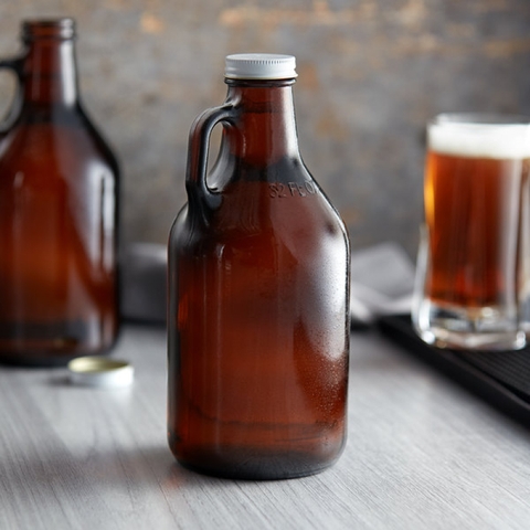 Ly thủy tinh Libbey Nắp nhôm White Growler Lid
