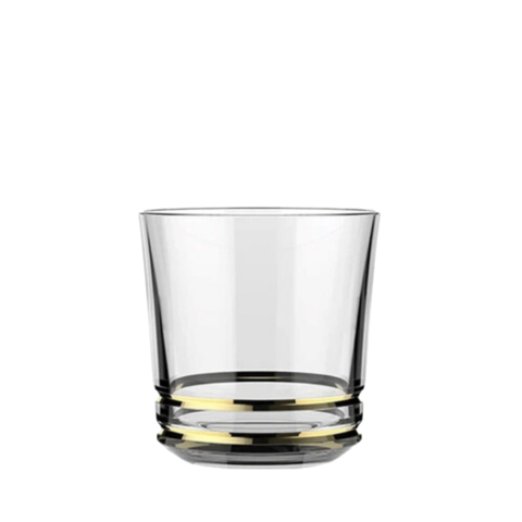 Ly thủy tinh Libbey Aether w/gold rings 350ml