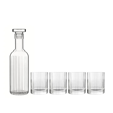 Set Bình thủy tinh và ly phale không chì Luigi Bormioli I Bach Whisky Set 5 Pz